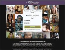 Tablet Screenshot of millonariossolteros.net